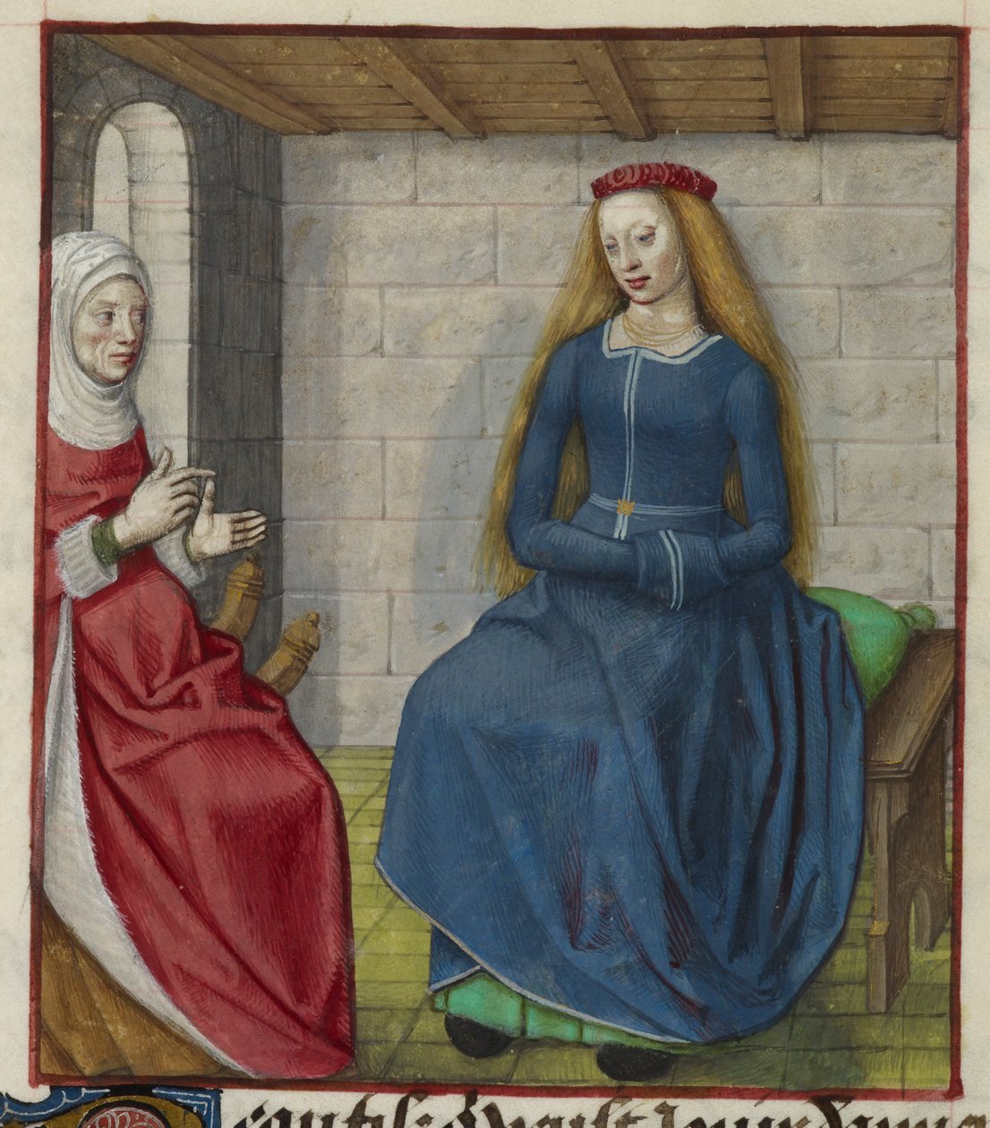 (détail) de la miniature de la Vieille et Bel Accueil, de 