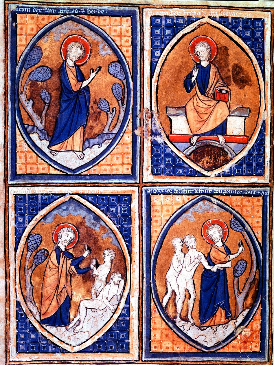 Différentes étapes de la création du monde représentées en mandorles - Unknown artist