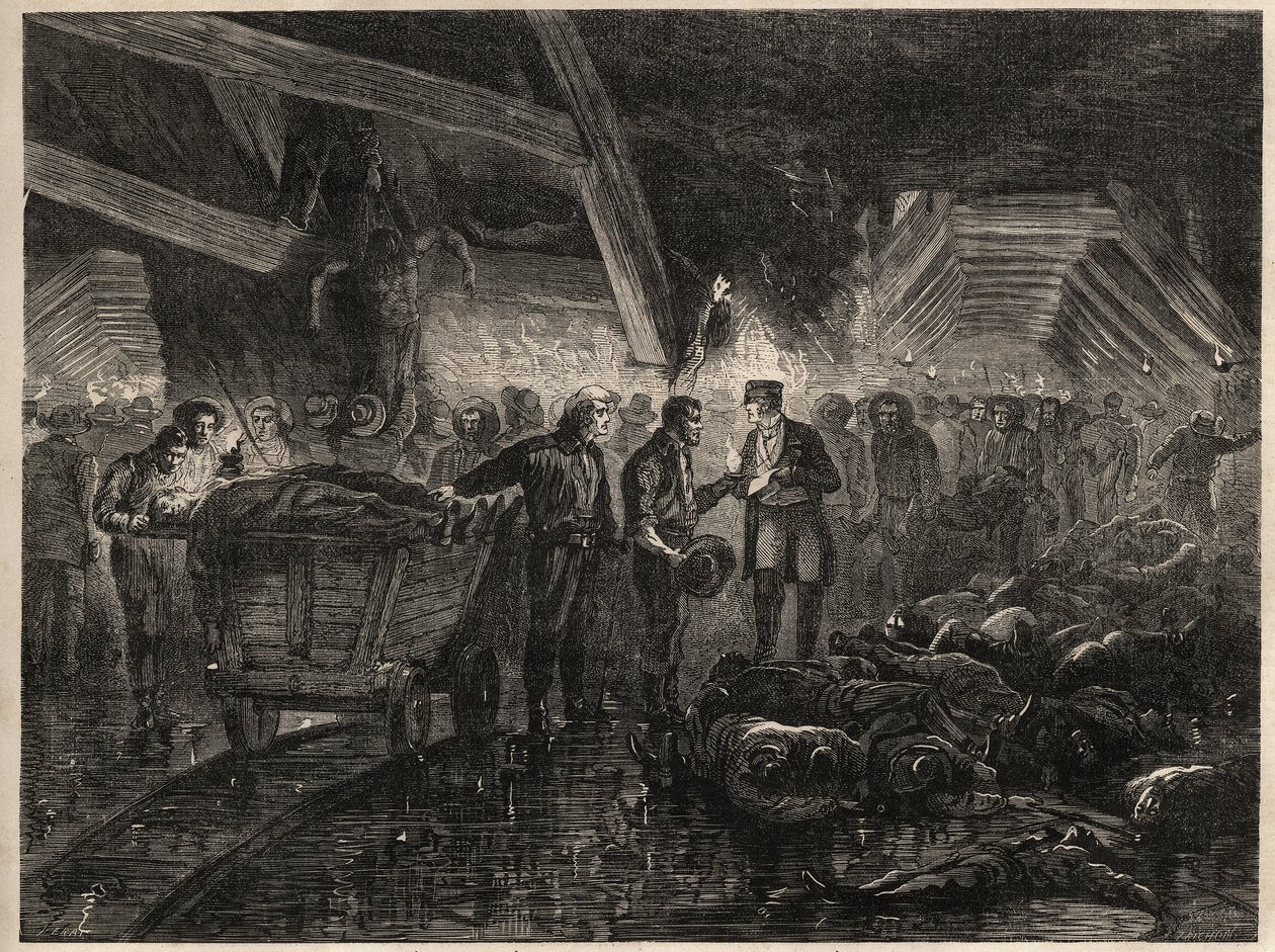 Désastre des mines de Bessèges - Inondations - Unknown artist