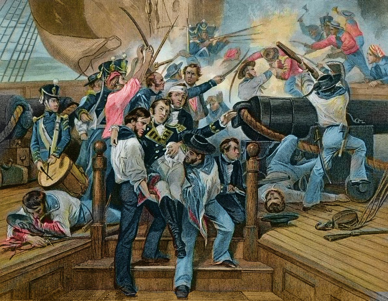 Ne pas abandonner le navire - Guerre anglo-américaine, les États-Unis - Unknown artist
