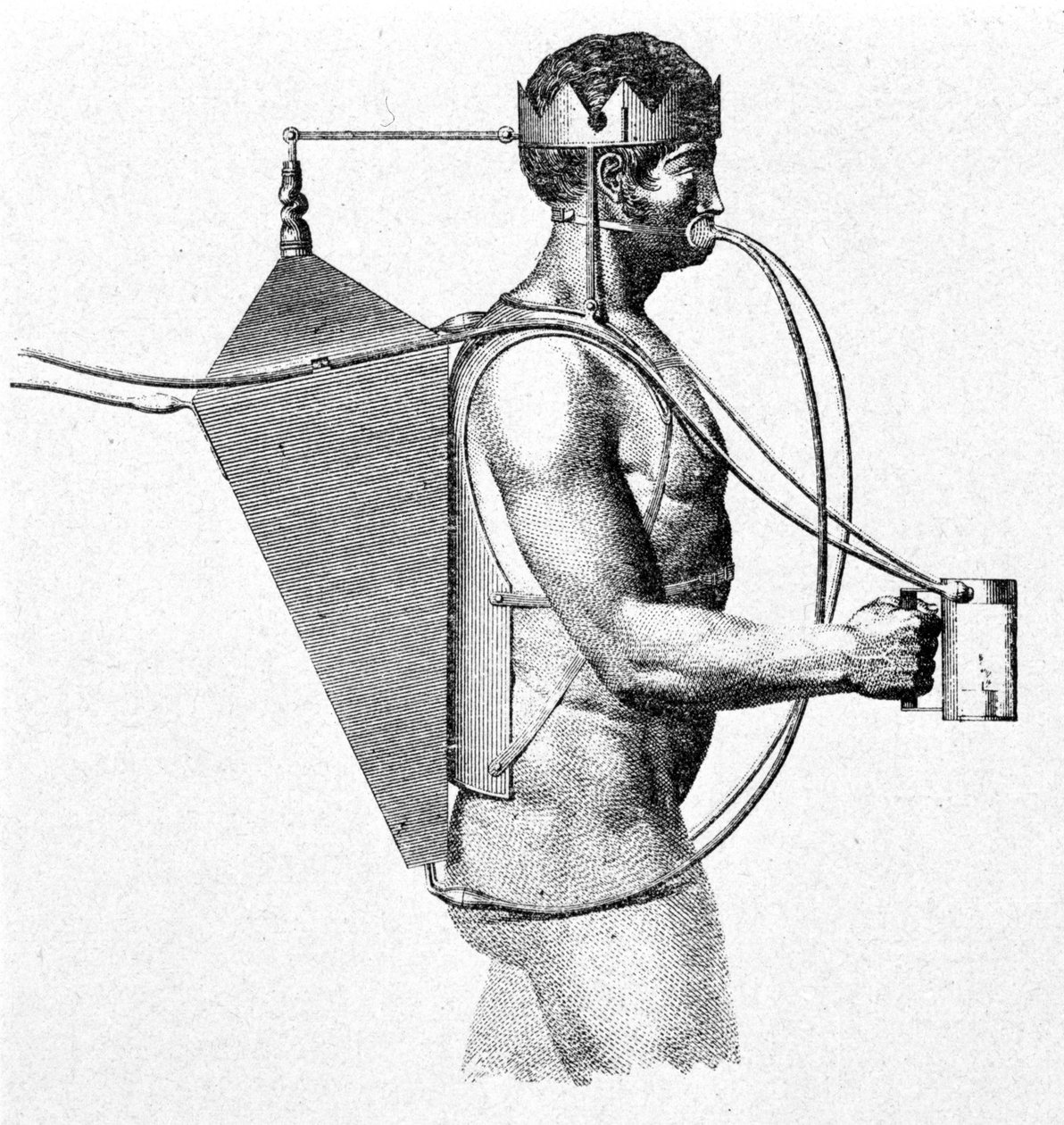 Projet de scaphandre de Drieberg de 1802, connu sous le nom de triton - Unknown artist