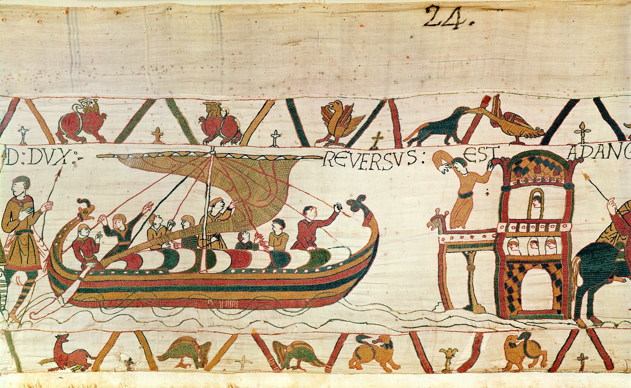 Le comte Harold retourne en Angleterre, Tapisserie de Bayeux - Unknown artist