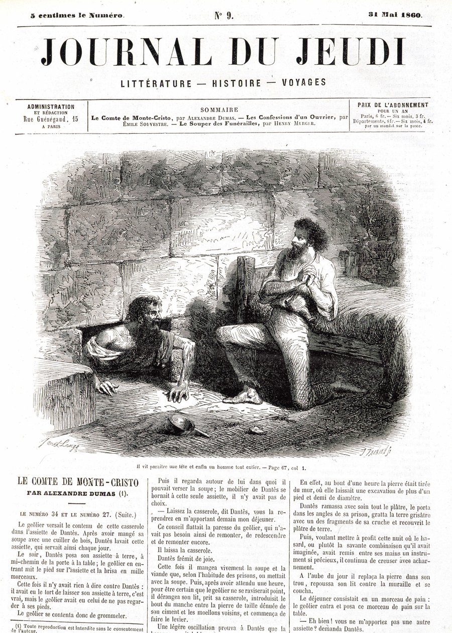 Edmond Dantès, le Comte de Monte Cristo rencontre l