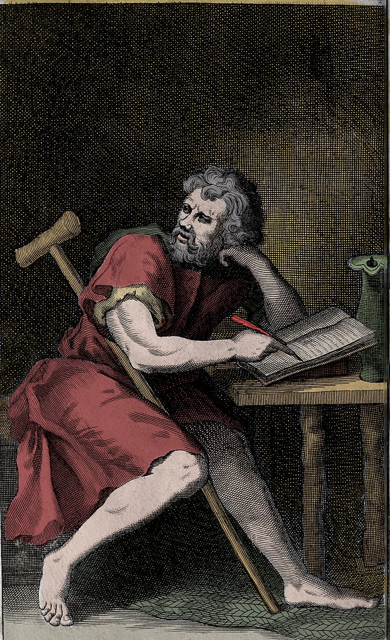 Épictète - EPICTETUS philosophe stoïcien grec. - Unknown artist