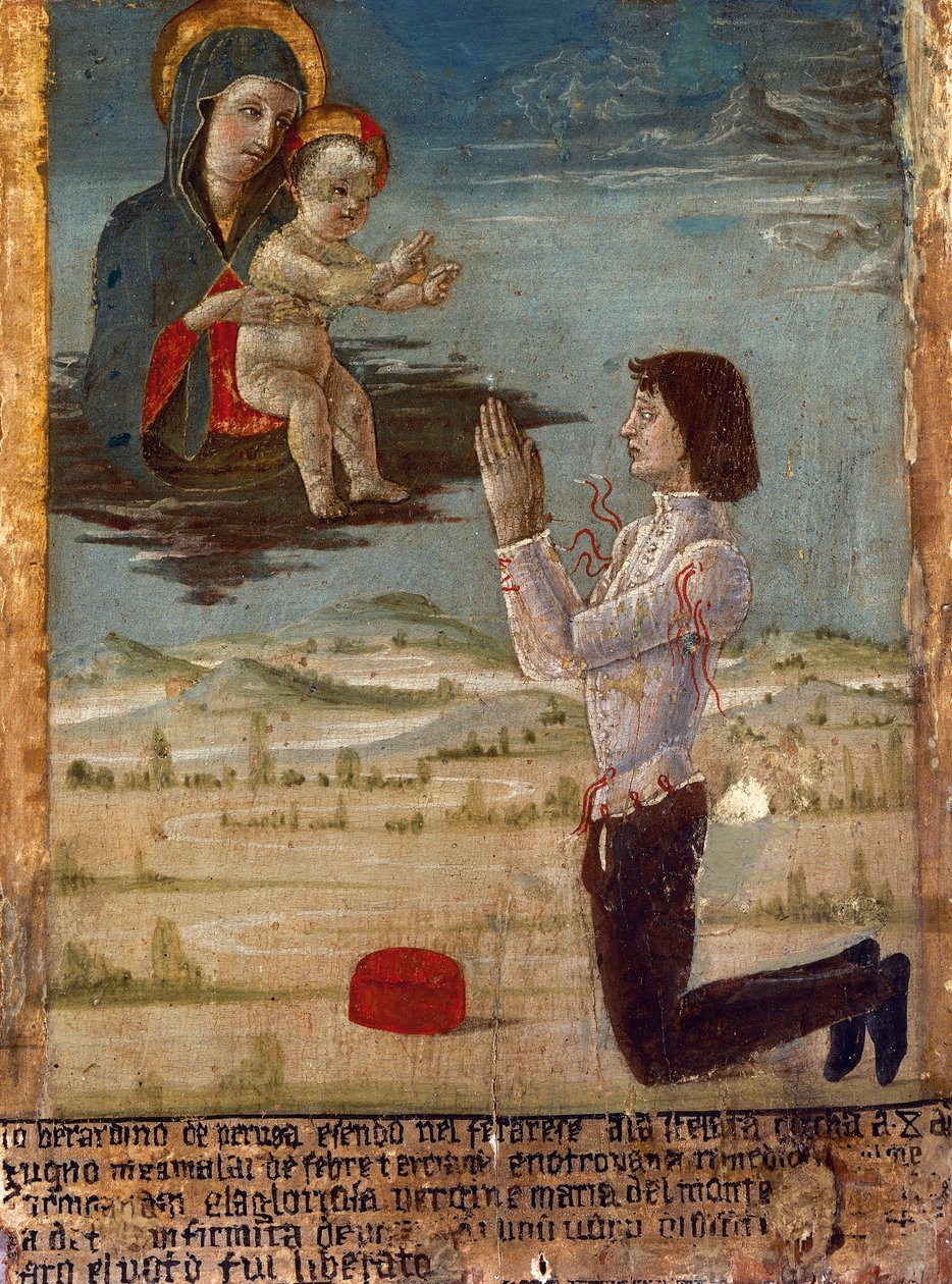 Ex-voto représentant la Vierge à l