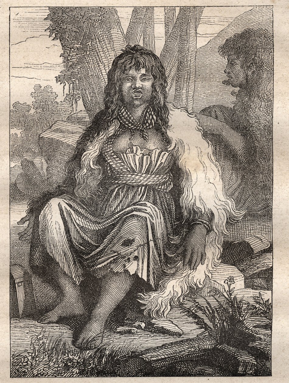 Expédition autour du monde (1785-1788) de Jean-François Galaup de La Pérouse (1741-1788) : types de femmes du port des Français (Alaska) - illustration tirée de « Les Grands Navigateurs du XVIIIe siècle » - Unknown artist