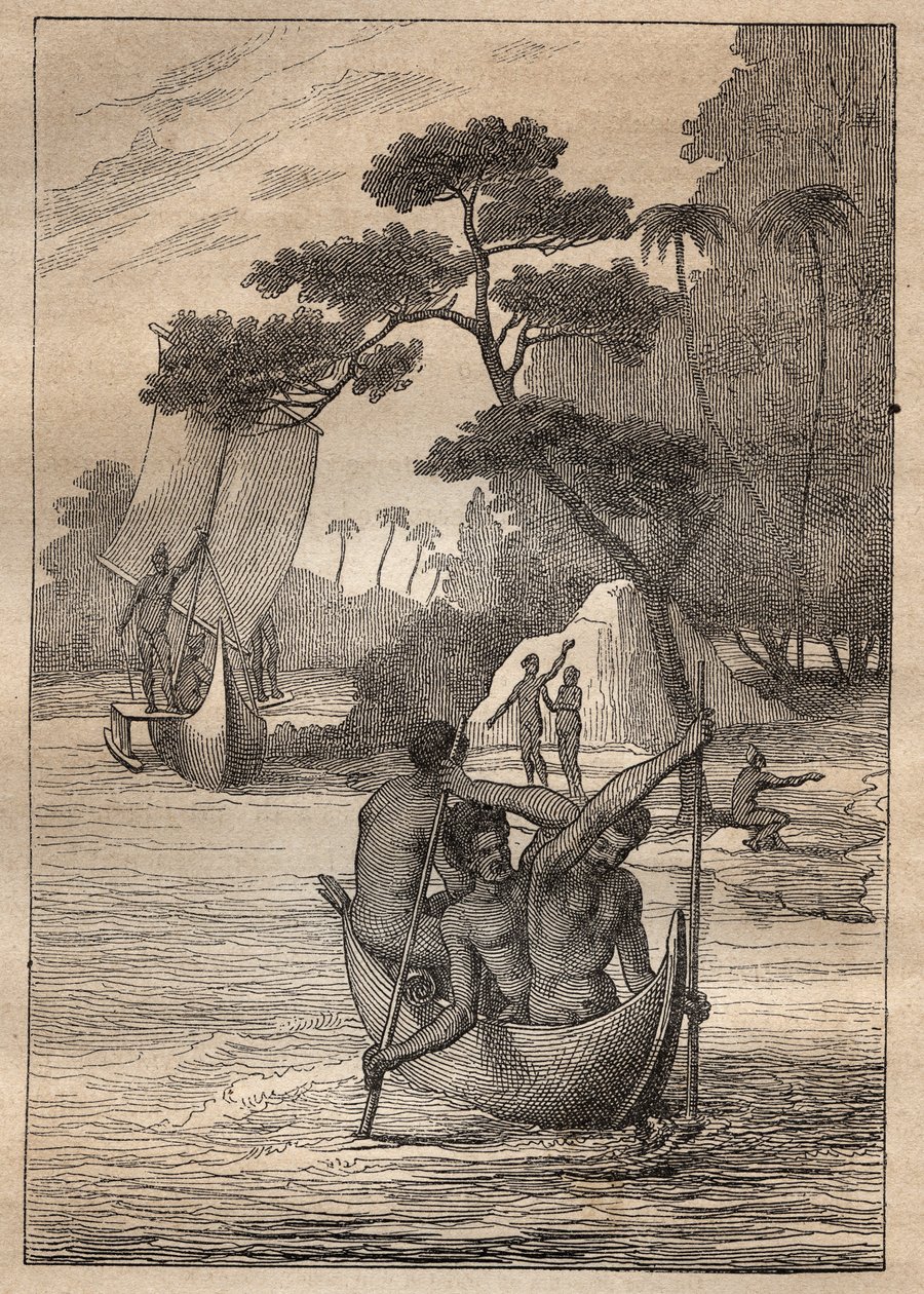 Expédition de Nicolas Thomas Marion-Dufresne (Marion Dufresne) (1729-1772) : canoës des îles de l