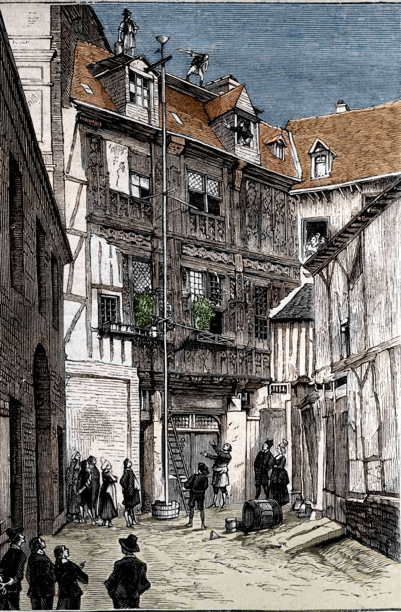Expérience du baromètre à eau, exécutée à Rouen par Pete et Blaise Pascal - Unknown artist