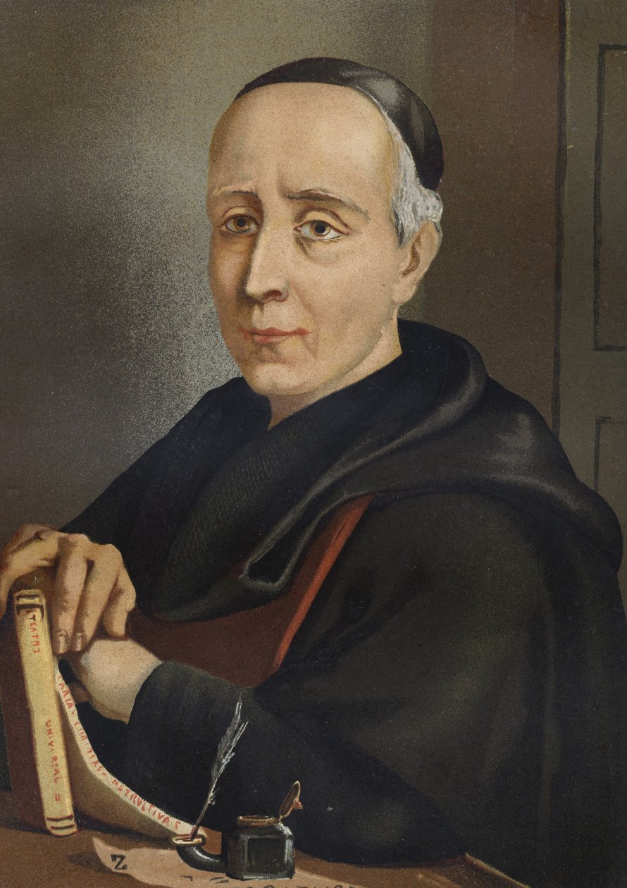 FEIJOO y MONTENEGRO, Benito Jerónimo (1673-1764). Écrivain et essayiste espagnol - portrait par Benito Jerónimo ou Feijoo (1676-1764). Théologien et médecin espagnol d