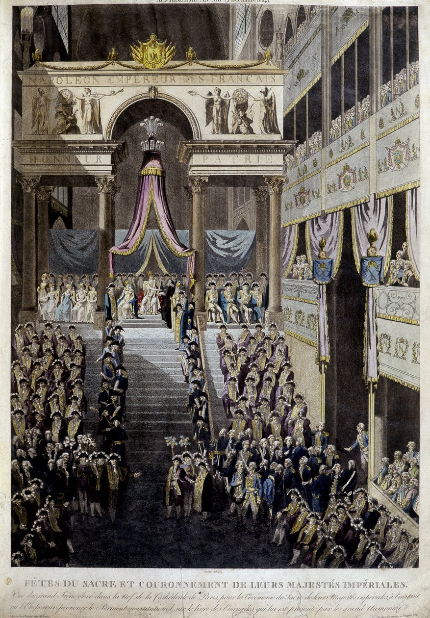 Fête du couronnement et du sacre de leurs majestés impériales en 1804 - Unknown artist