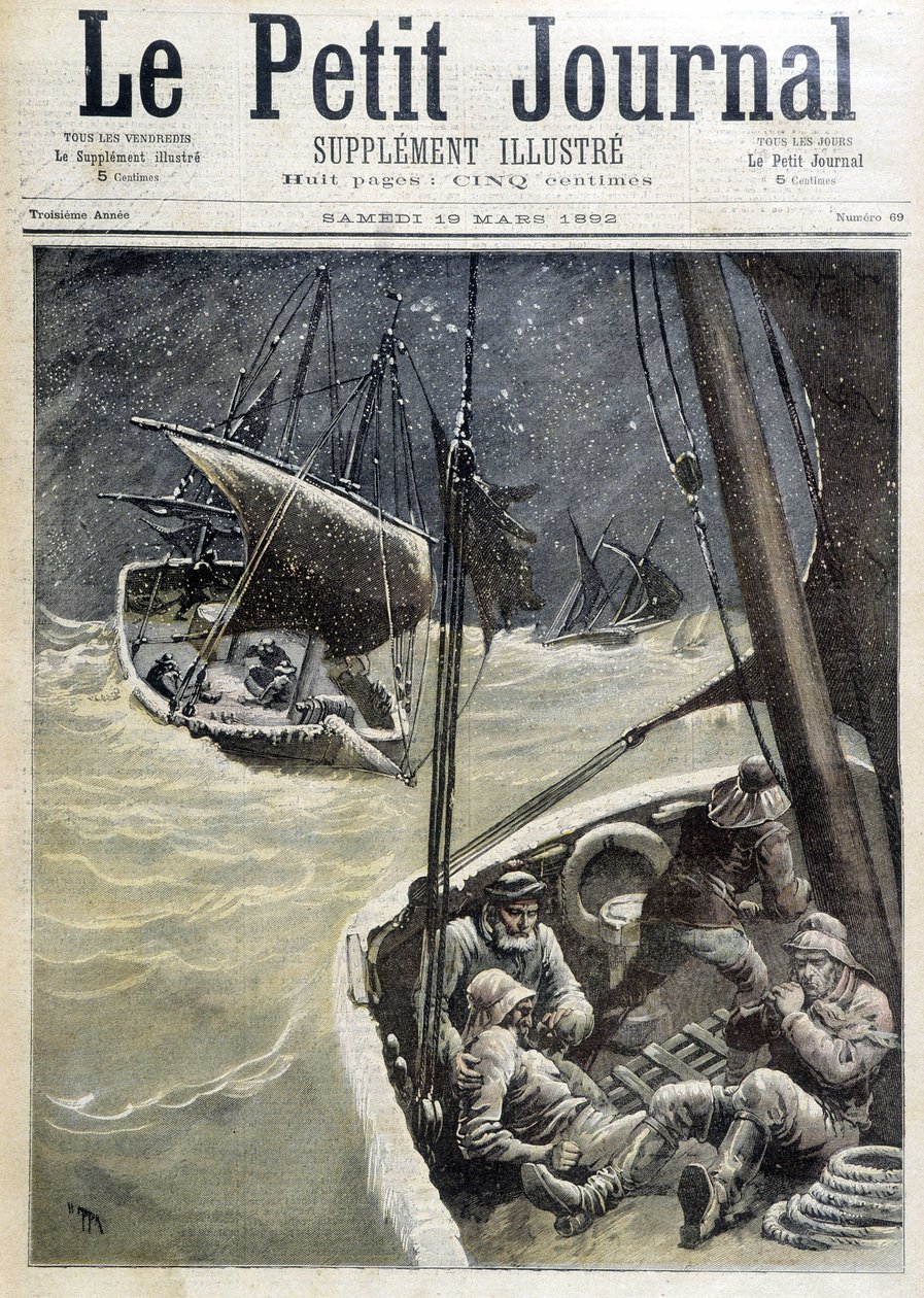 Pêcheurs de Terre-Neuve - dans « Le Petit Journal » du 19/03/1892 - Unknown artist
