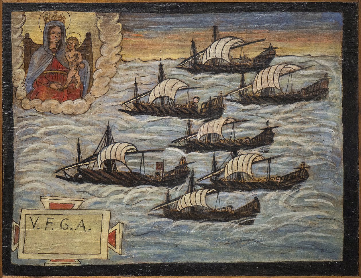 Ancien ex-voto marin, offrande populaire en gage de dévotion et de gratitude du marin survivant aux dangers de la mer venant de l