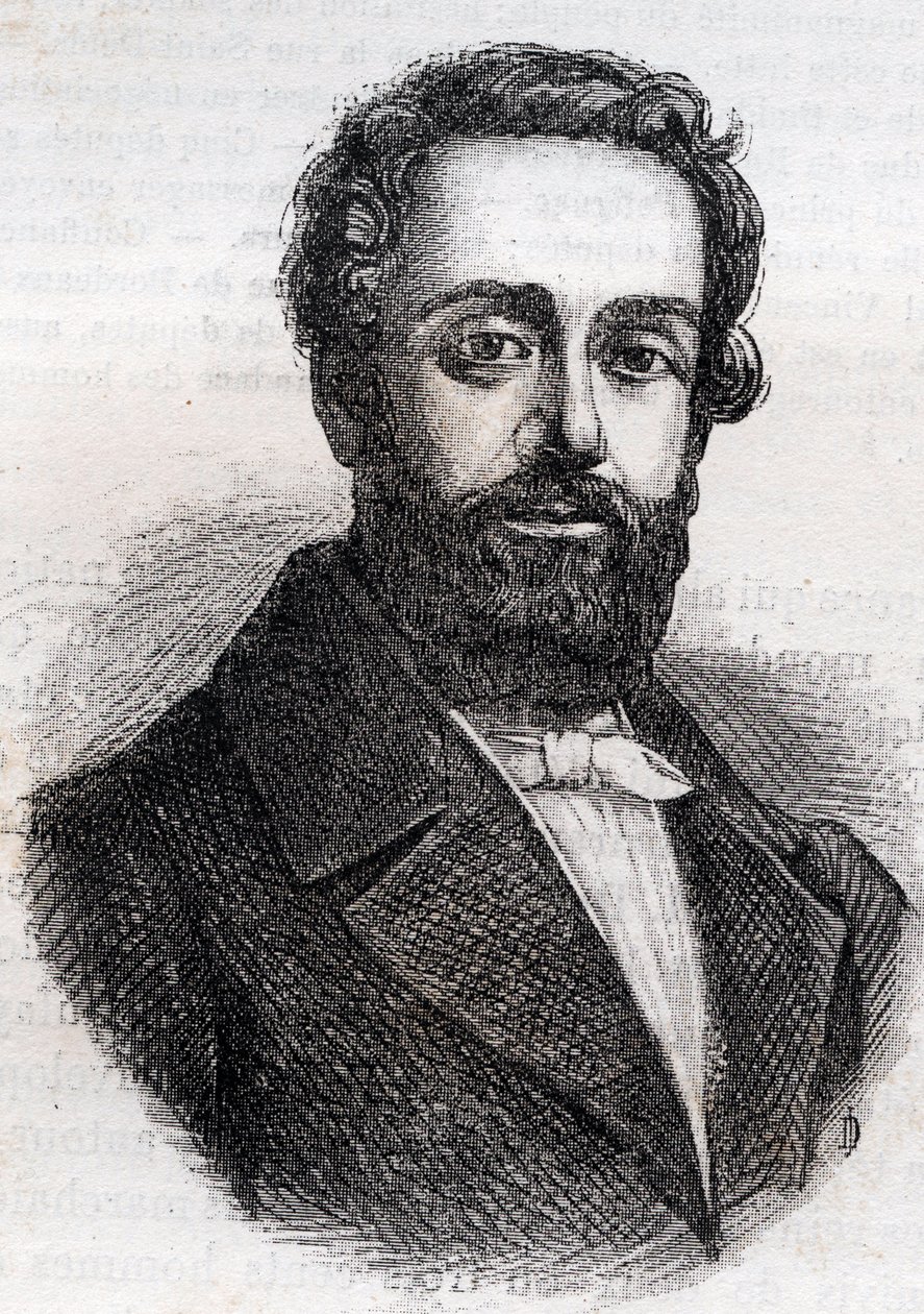 François Rose Joseph Degousée (1795-1862), militaire, ingénieur civil et homme politique républicain - Gravure de 1882 dans « Histoire de dix ans : 1830-1840 » de Louis-Blanc (1811-1882) - Unknown artist