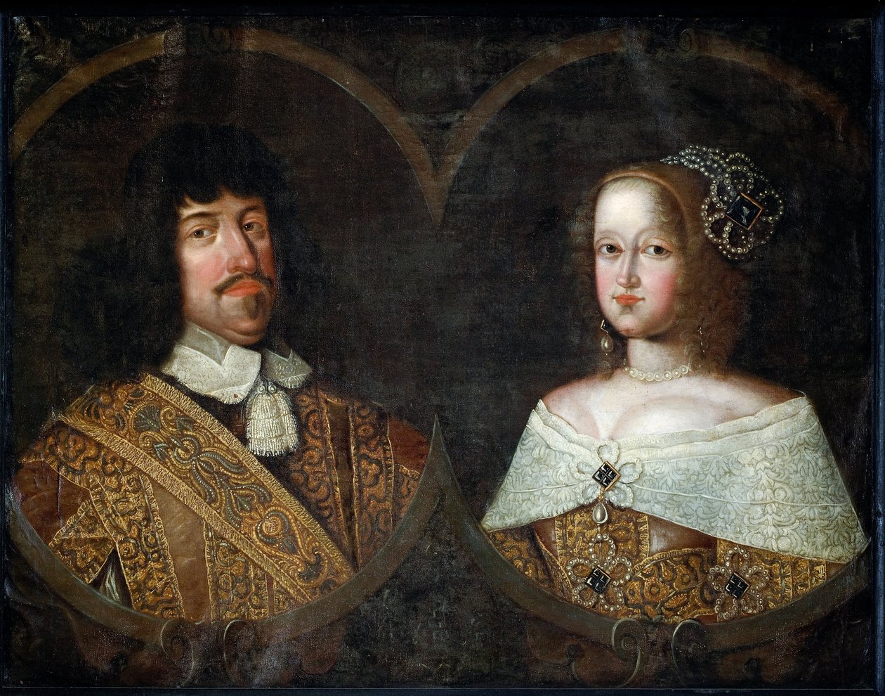 Frédéric III de Danemark et sa femme Sofia Amalia de Brunswick-Lyneburg - Unknown artist