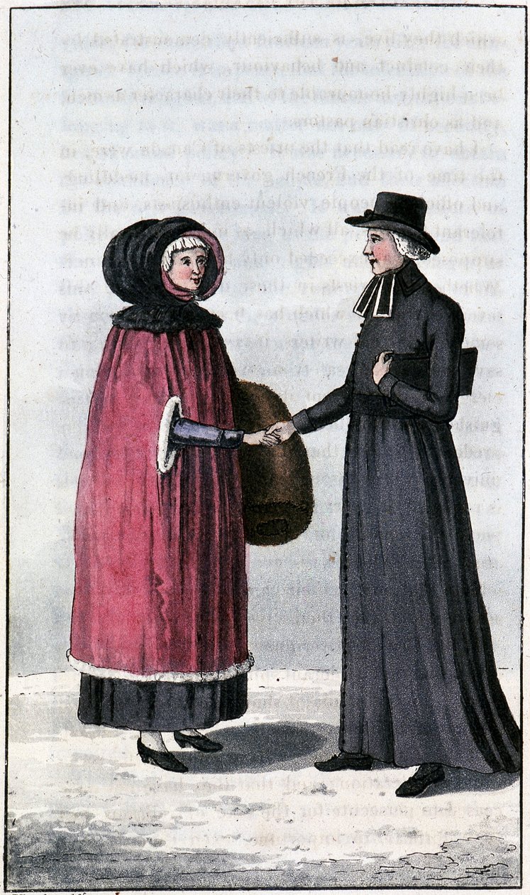 Jeune française canadienne - dans "Travels through Canada and the United States of North America 1806-1808" de John Lambert, éd. Londres - Unknown artist