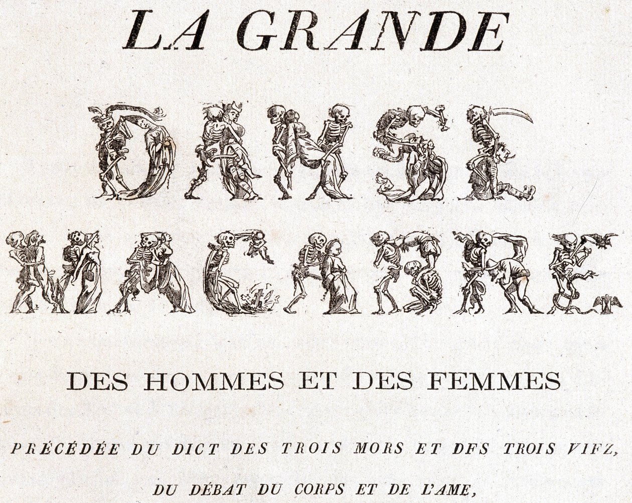 Frontispice « La grande danse macabre des hommes et des femmes » - Unknown artist