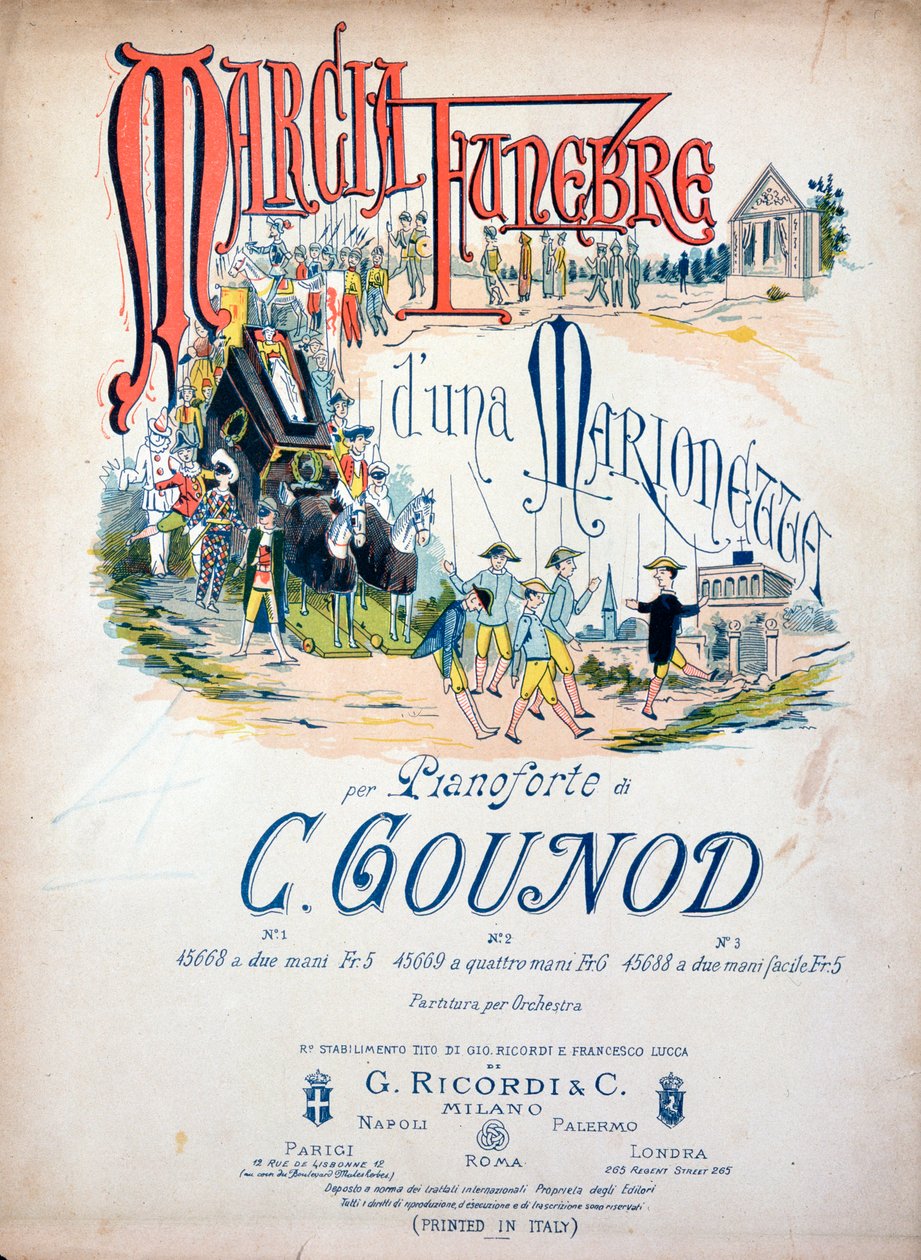 Frontispice de la Marche funèbre d
