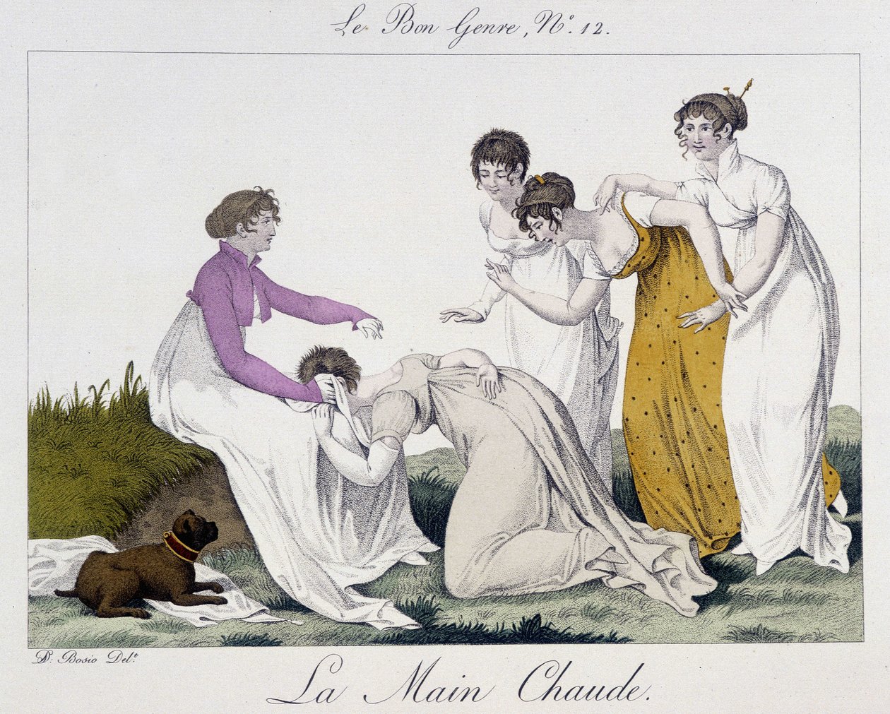 Jeu de la main chaude - dans "Le Bon Genre", n° 12, début du XIXe siècle - Unknown artist