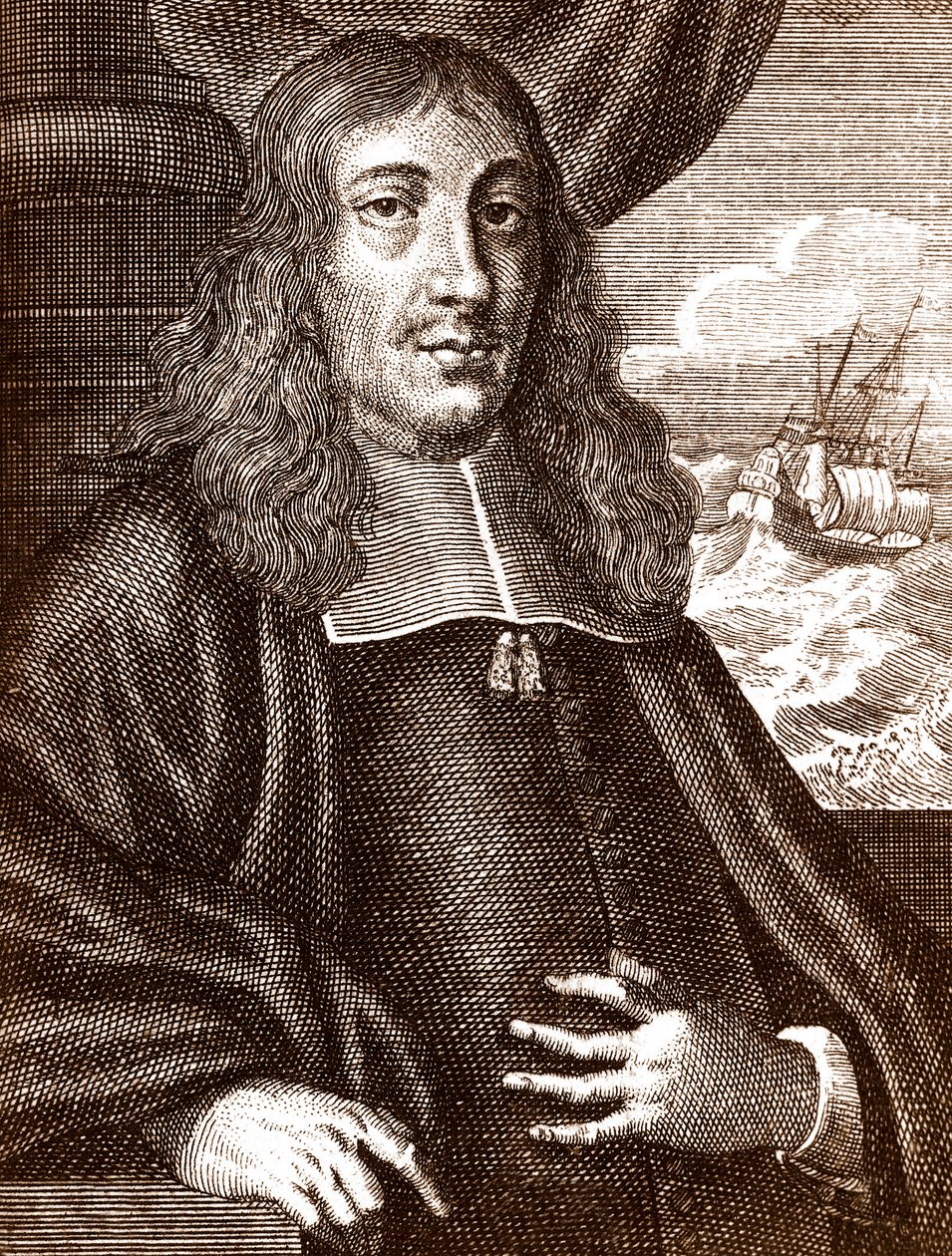 Gautier (Wouter) Schouten (1638-1704) explorateur néerlandais - Unknown artist