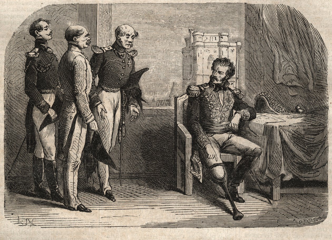 Le général Daumesnil refusant de rendre le château de Vincennes, France - Unknown artist