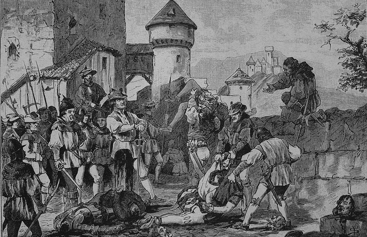 Guerre des paysans allemands (1524-1526) : Après la prise du château de Maichau - Unknown artist