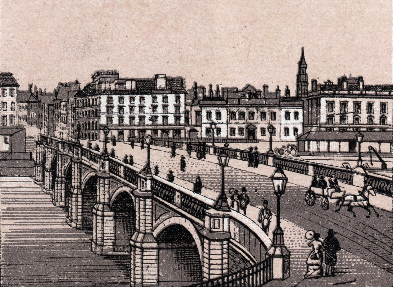 Glasgow, Écosse : vue du pont Broomielaw - Unknown artist