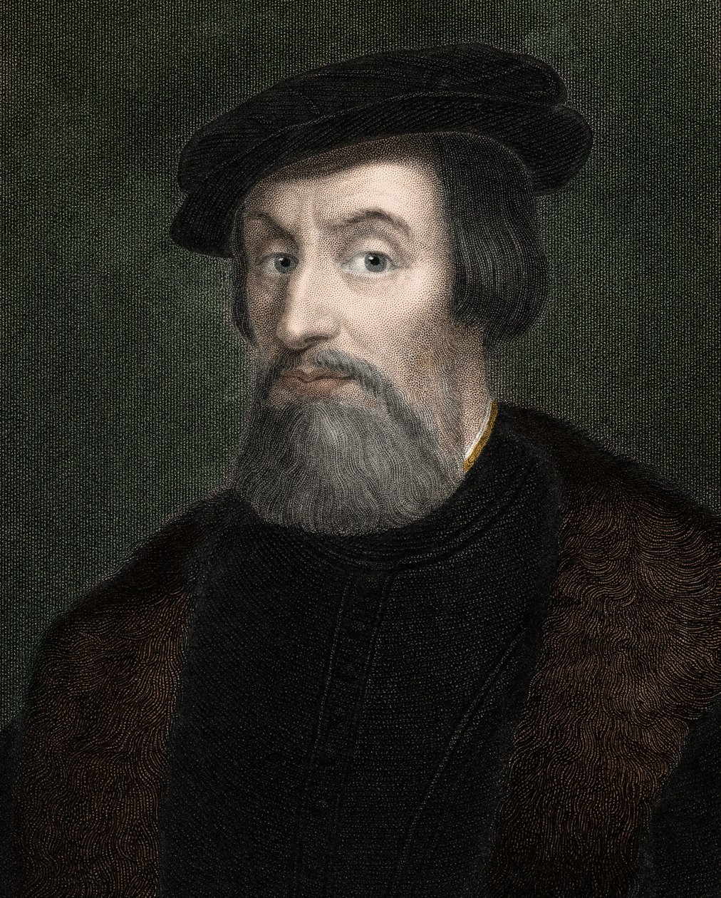 Hernando Cortés (1485-1547) conquérant espagnol du Mexique - gravure - 19ème siècle - Unknown artist
