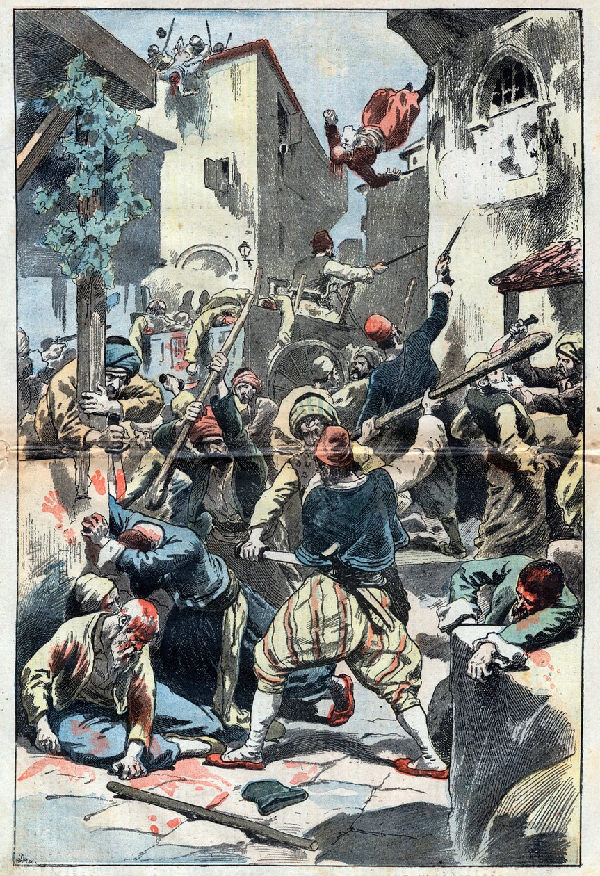 Massacres hamidiens : le massacre des Arméniens à Constantinople - Unknown artist