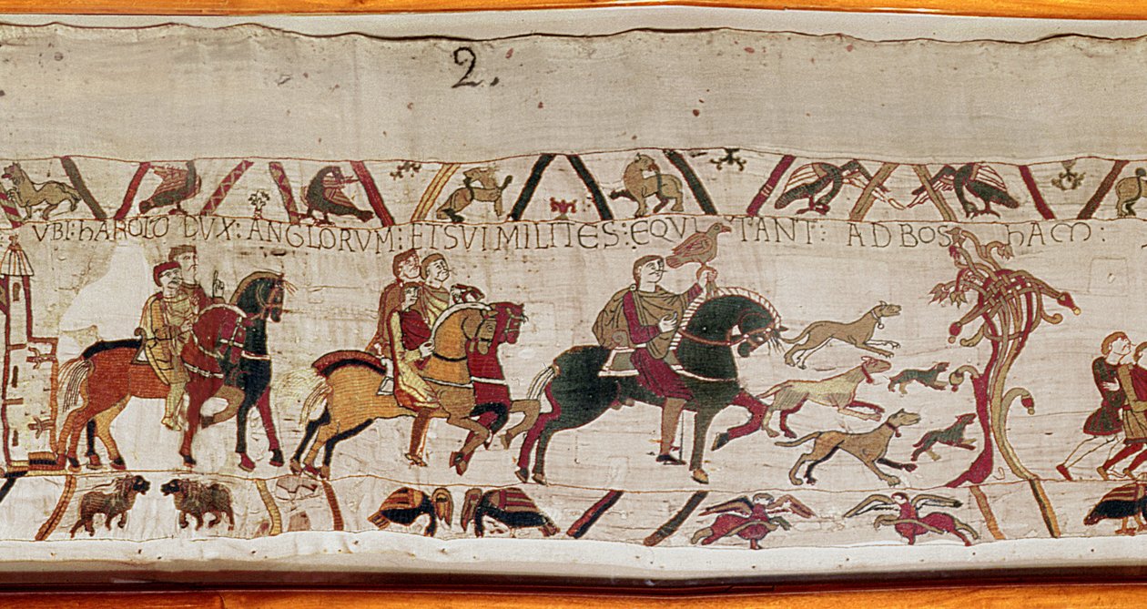 Harold est envoyé avec ses hommes en Normandie par Édouard le Confesseur, Tapisserie de Bayeux - Unknown artist