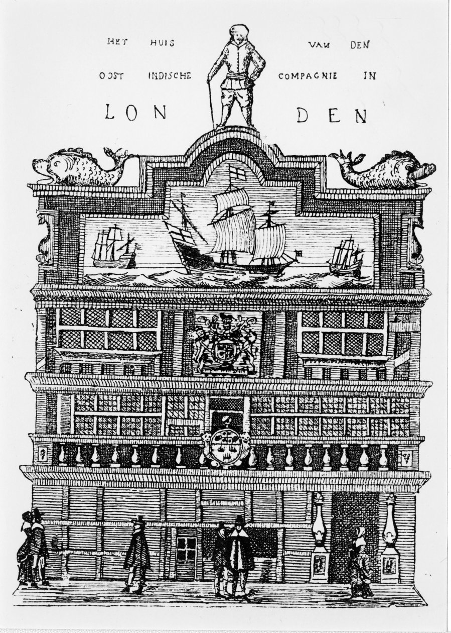 Quartier général de la Compagnie des Indes orientales à Londres au 17e siècle - Unknown artist
