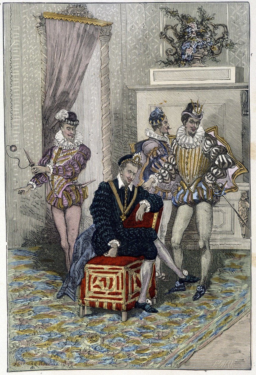 Henri III et ses mignons - Unknown artist