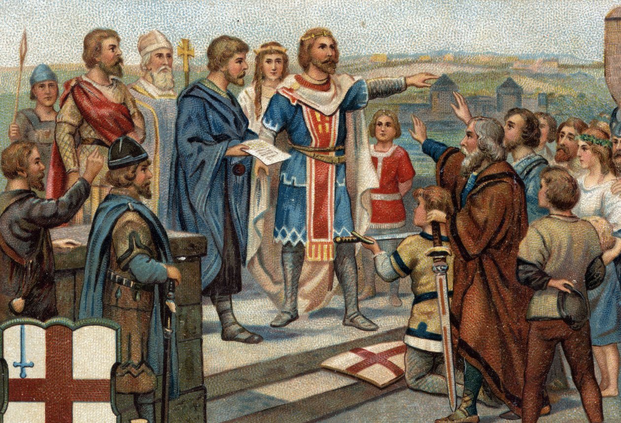 Épisodes historiques de villes célèbres : Alfred le Grand (849-899) rend Londres à ses anciens habitants (886), la "Paix d