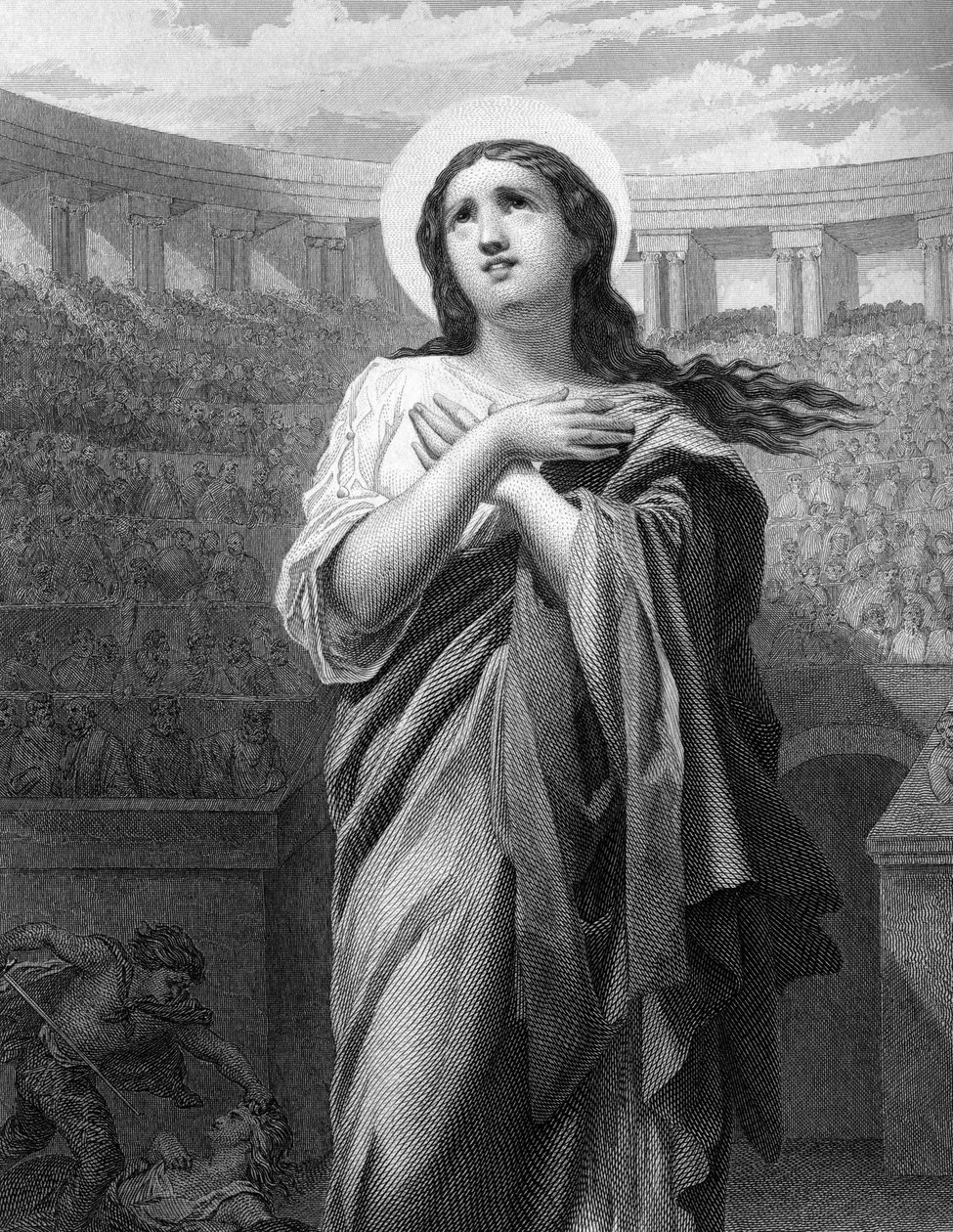 Sainte Félicité. Veuve et martyre romaine. (IIe siècle) dans "Les Saintes Femmes". 1852 - Unknown artist
