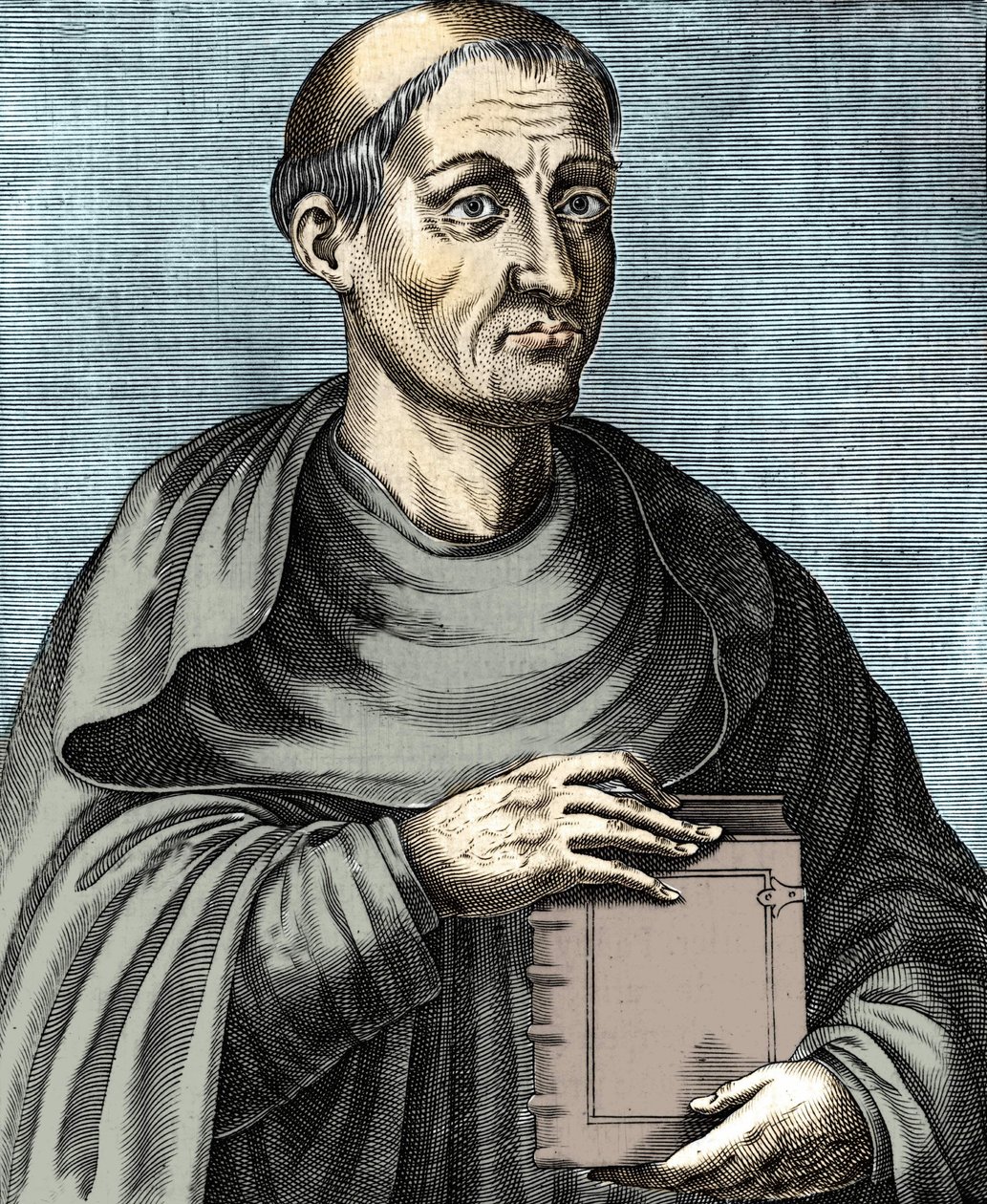 Hugues de Saint Victor. Théologien et philosophe français. 12ème siècle. Gravure du 17ème siècle. - Unknown artist