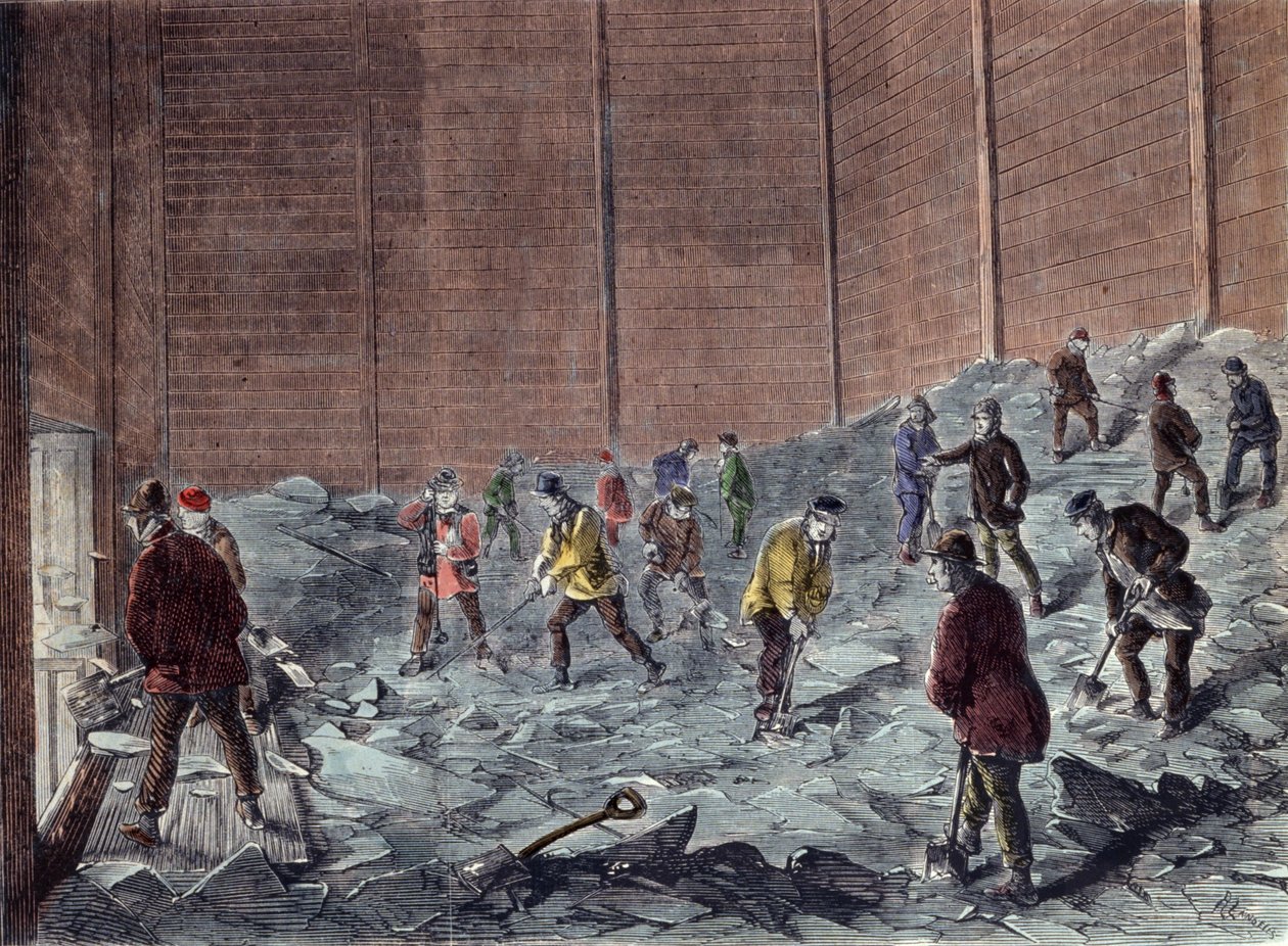 Fabrication de glace à Chelsea : collecte et stockage - Unknown artist