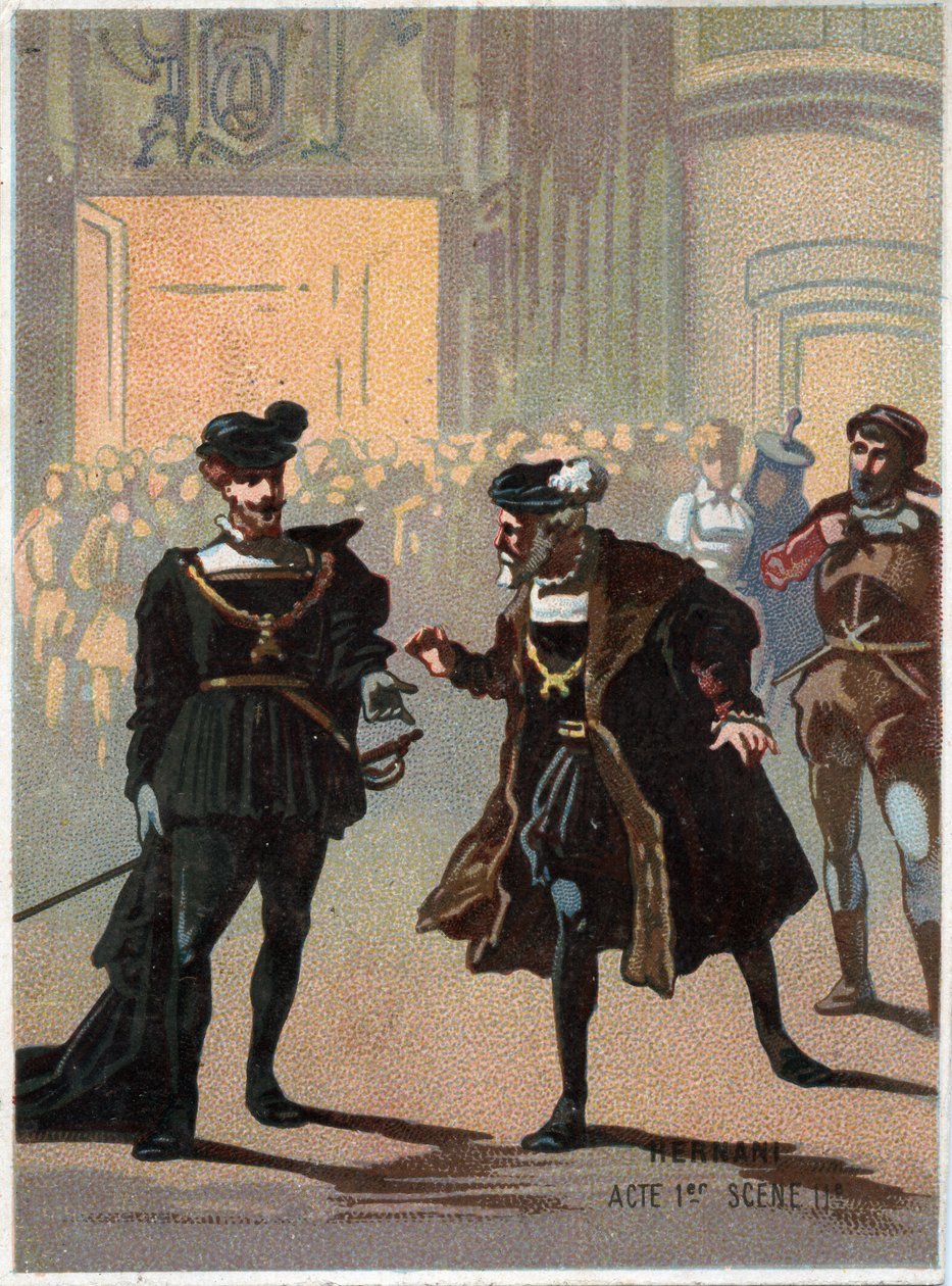 Illustration de « Ernani » par le compositeur italien Giuseppe Verdi (1813-1901), acte 1, scène II opéra créé en 1844 d