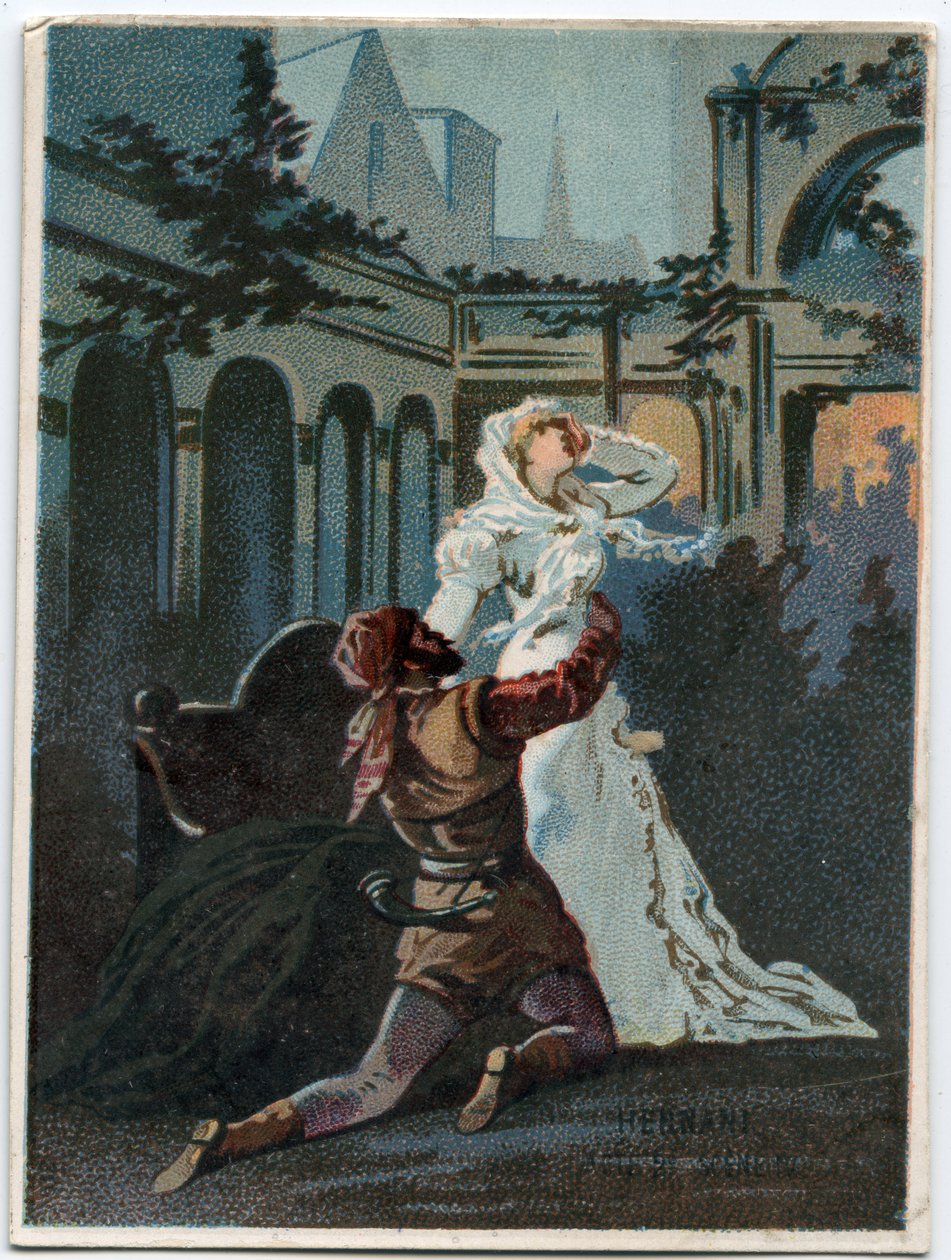 Illustration de « Ernani » par le compositeur italien Giuseppe Verdi (1813 - 1901), acte 2, scène IV, opéra créé en 1844 d