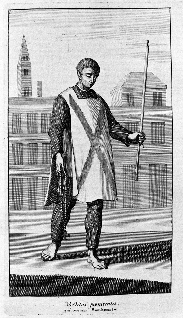 Inquisition. Vêtements de San Benito pour la procession de l