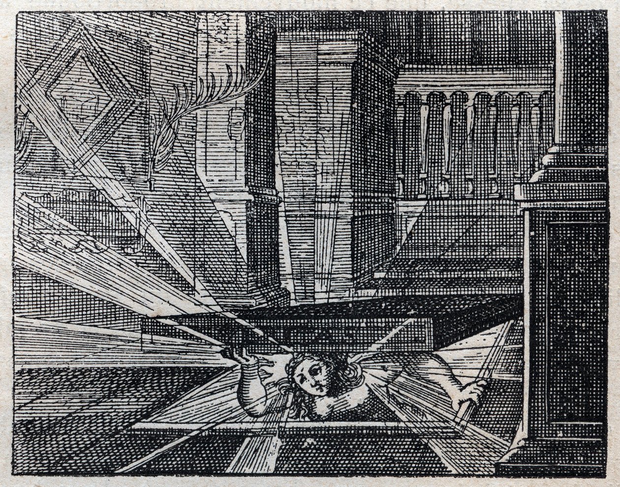 Proverbes italiens: Verita non pua star sepolta - La vérité ne peut pas rester enterrée. Gravure du 19ème siècle - Unknown artist