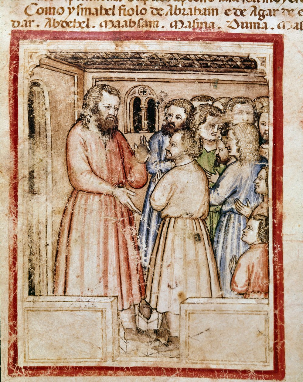 Jacob et ses douze enfants Miniature du codex 212 (ou codex padovano ou ...