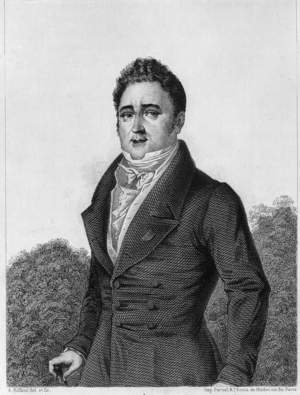 Jacques Lafitte (1767-1844), banquier et politicien français - gravure dans "Histoire de la vie politique et privée de Louis Philippe" - Unknown artist