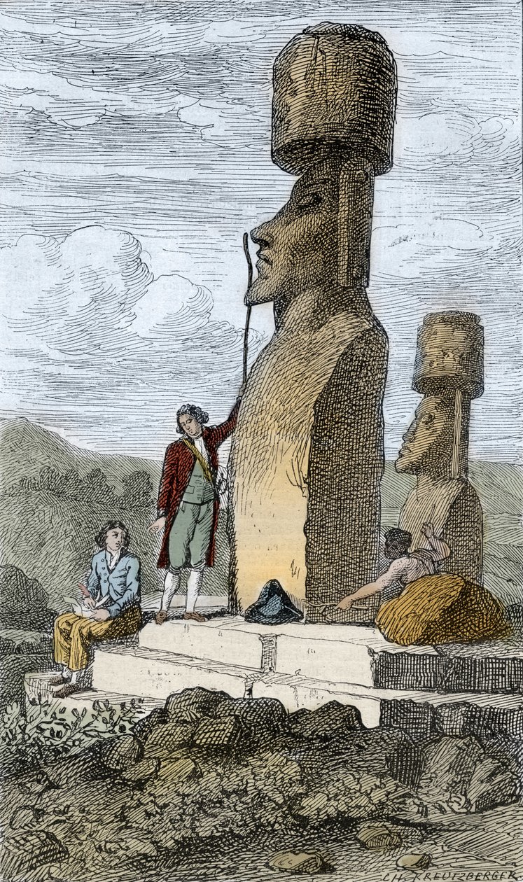 Jean-François Galaup, Comte de La Pérouse navigateur et explorateur anglais, sur l