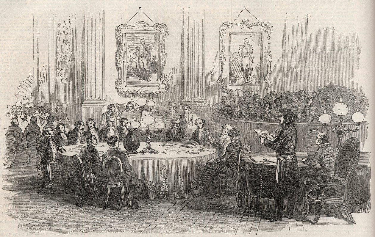 Jean-Jacques (Jean Jacques) Berger (1790-1859) préfet de la Seine, proclamant les votes pour l