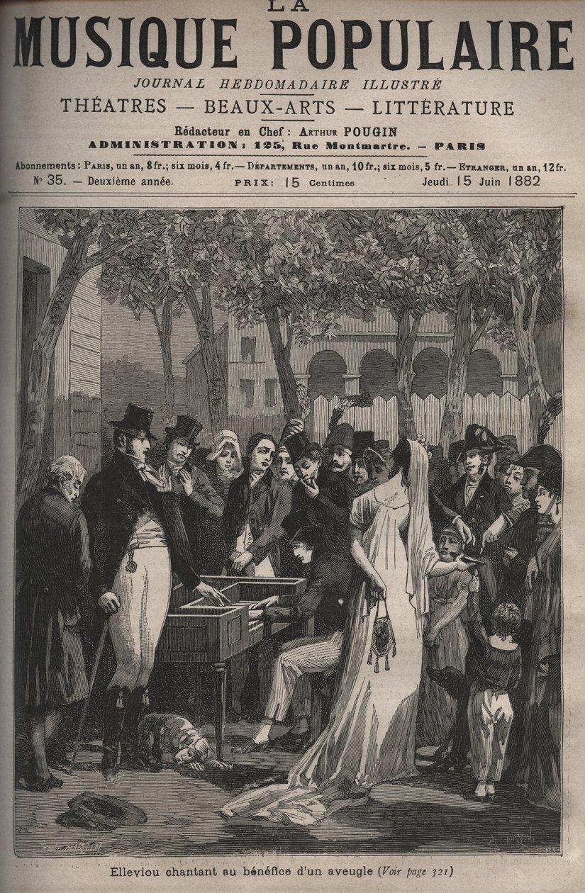 Jean Elleviou, chanteur, comédien et librettiste français (1769-1842) chantant au profit d