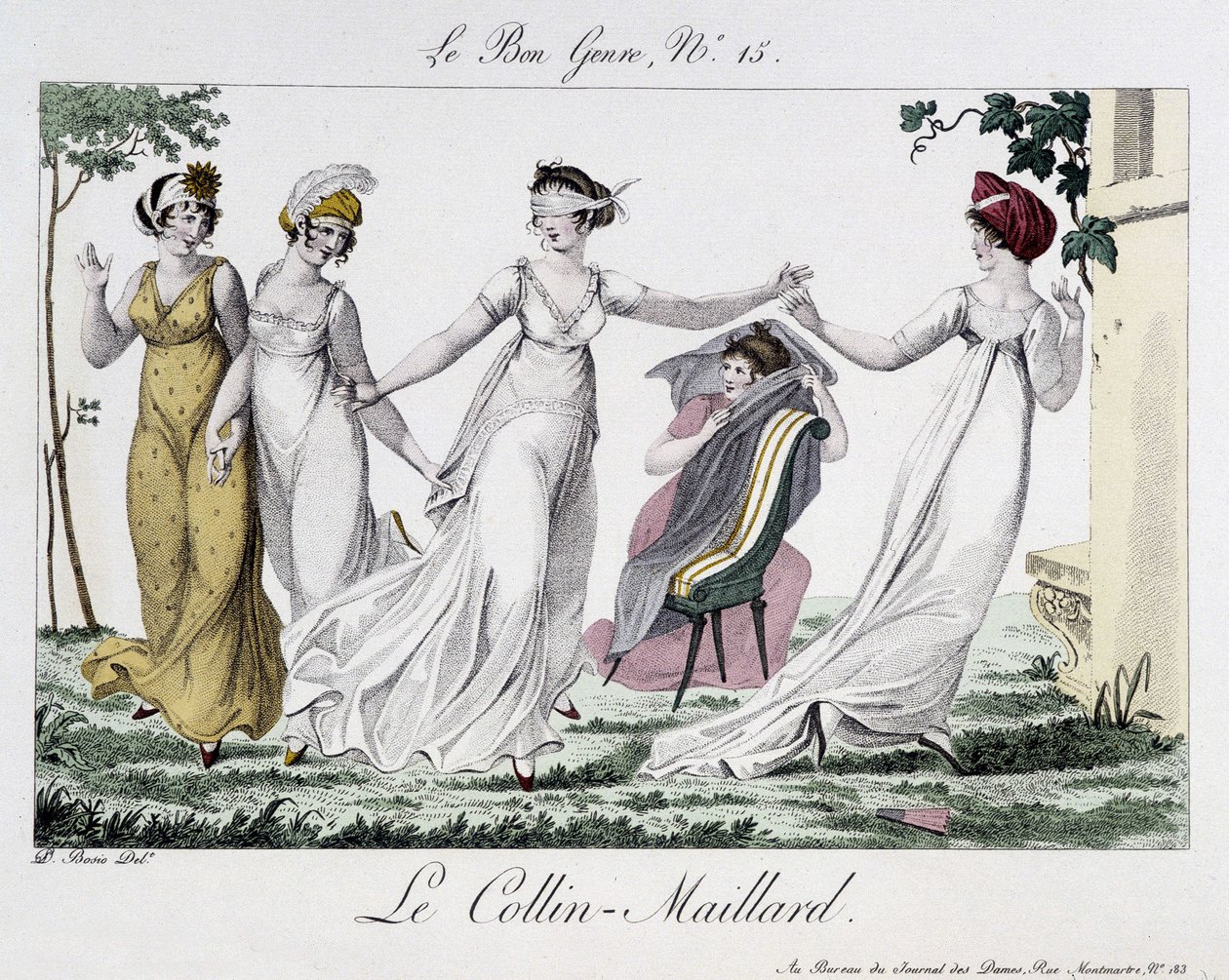 Jeu du Colin-Maillard - dans Le Bon genre, n°14, début 19e siècle - Unknown artist