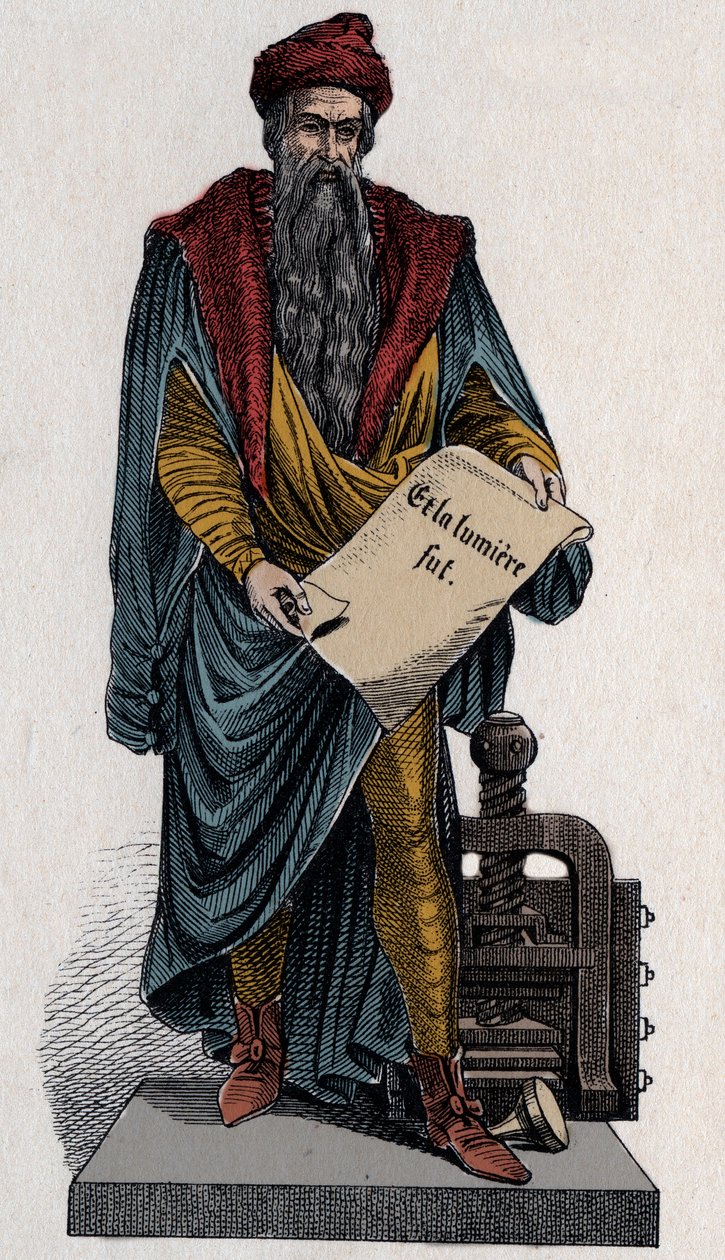 Johann Gutenberg, imprimeur et orfèvre allemand - Unknown artist