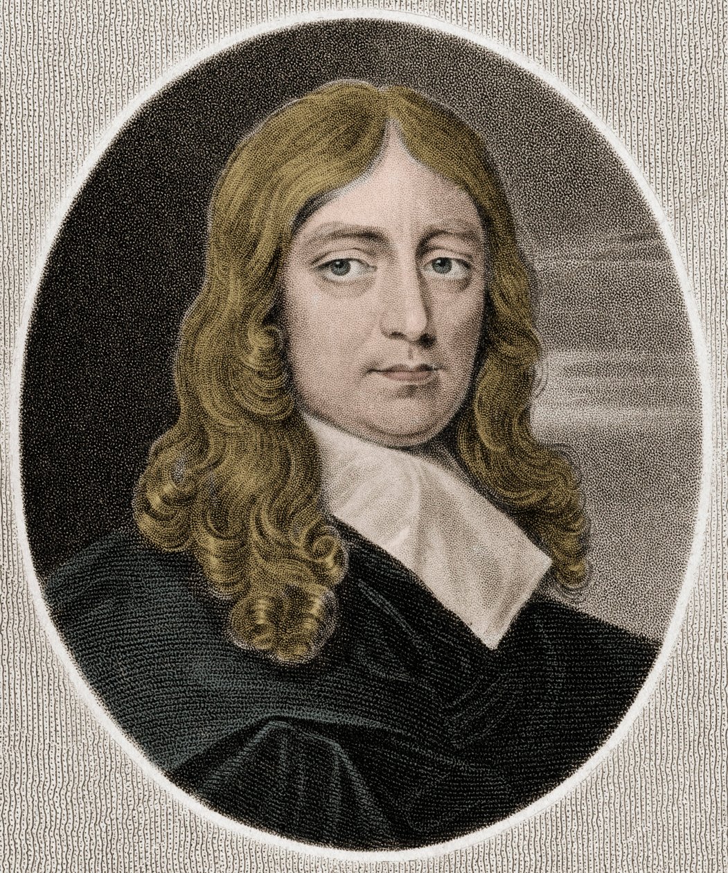 John Milton 1608-1674 - gravure - 19ème siècle - Unknown artist
