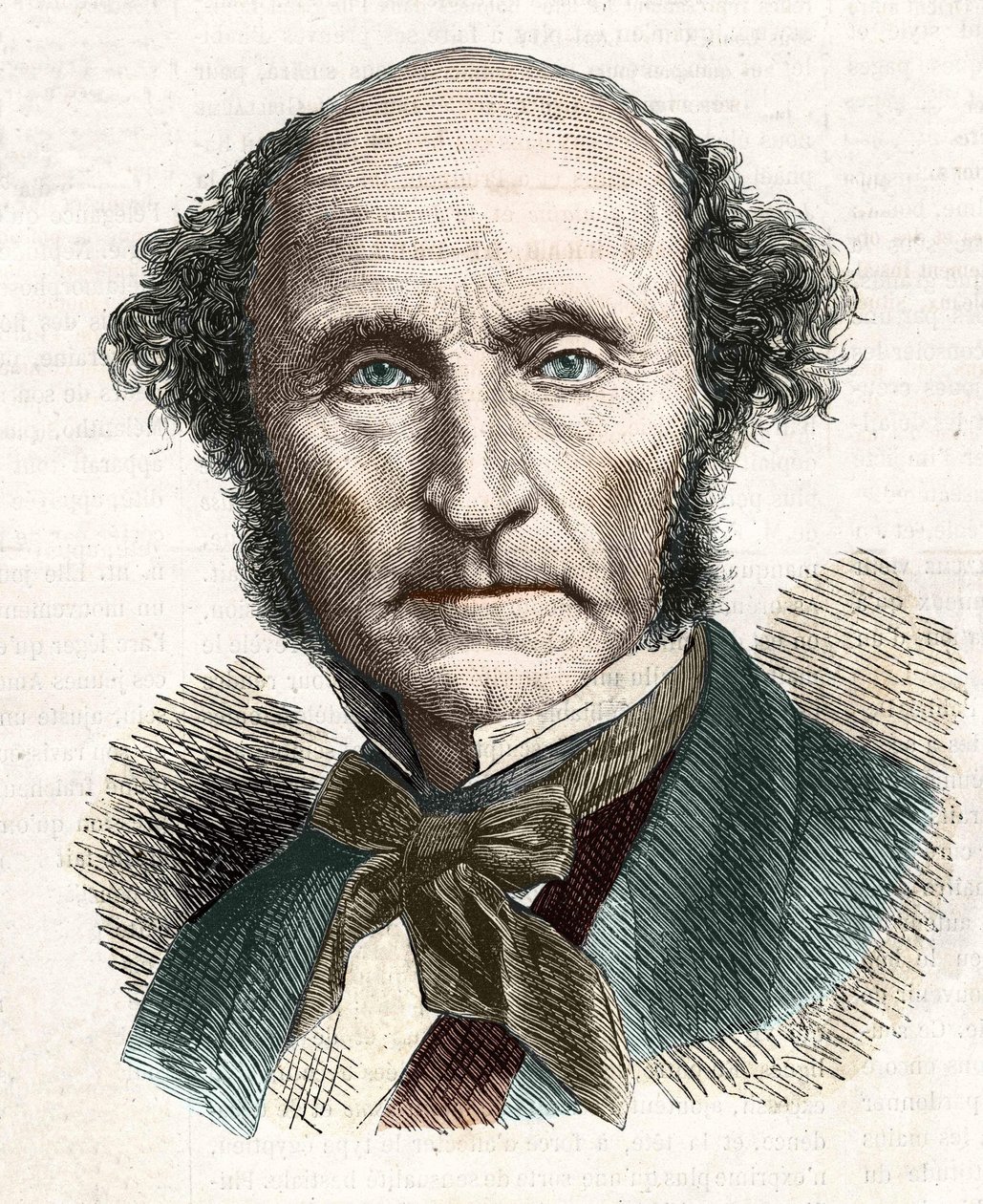 John Stuart Mill (1806 - 1873), philosophe et économiste britannique. - Unknown artist