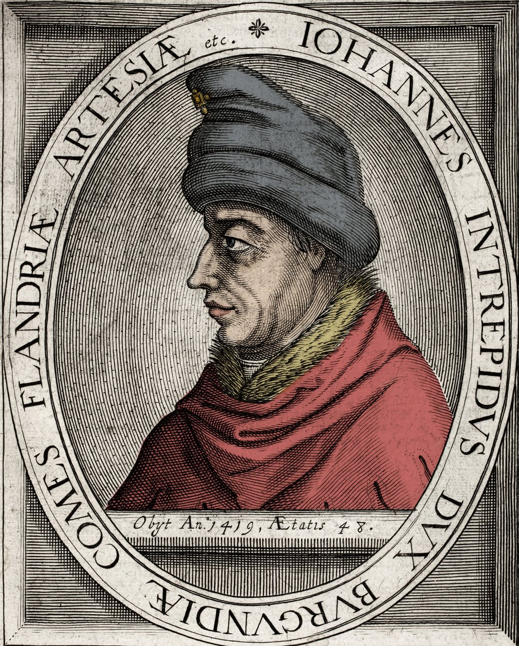 Jean sans Peur - Portrait de Jean sans Peur, duc de Bourgogne (Jean Ier de Bourgogne) (1371-1419) - gravure du XVIIe siècle - Unknown artist