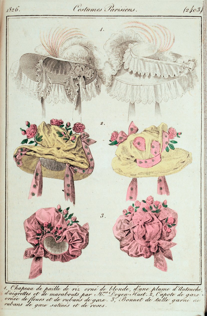 Journal des dames et des modes, costumes parisiens - Unknown artist